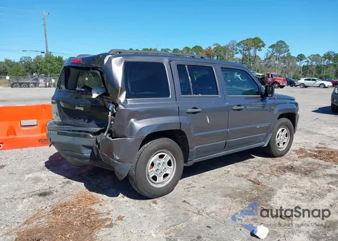 2015 Jeep Patriot Sport из США, поврежденный, VIN 1C4NJPBA1FD349171